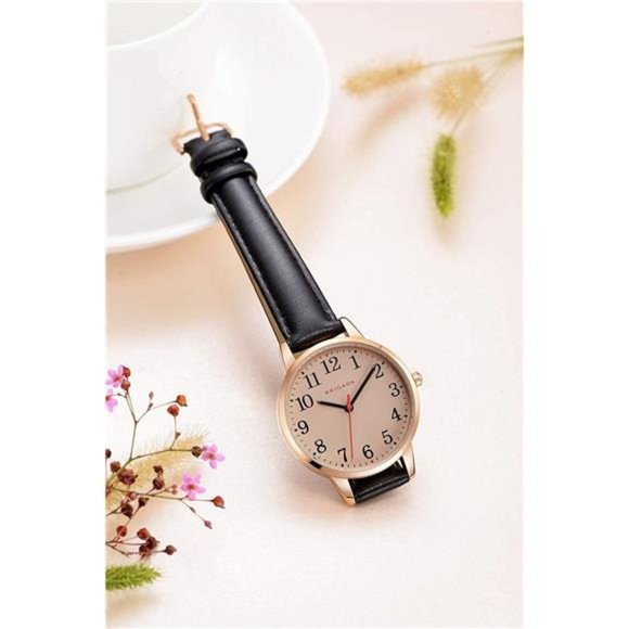 Women's Watch Elegant Watch for Women Leather Band Ladies Watch Waterproof - Picture 2 of 6